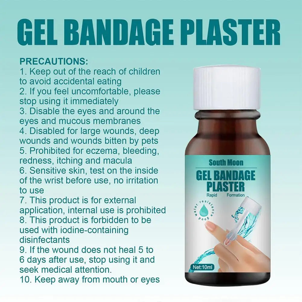Liquid Band-Aid Waterproof Invisible Bandage Wound Fast Healing Dressing Gel Medical Hemostatic Easy to Apply Evenly Cover Wound