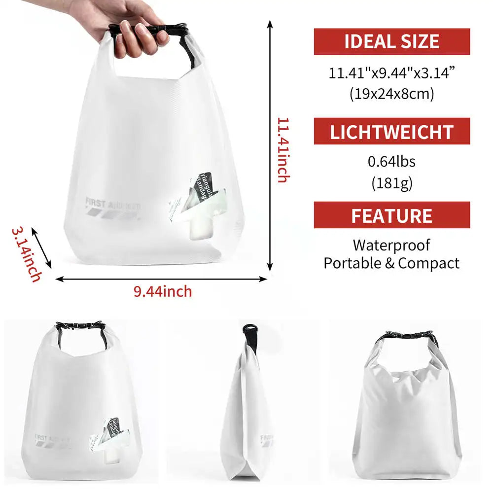 20Pcs First Aid Kit Boat Waterproof Dry Bag Outdoor Multi-functional Home Emergency for camping kayaking First Aid Kit