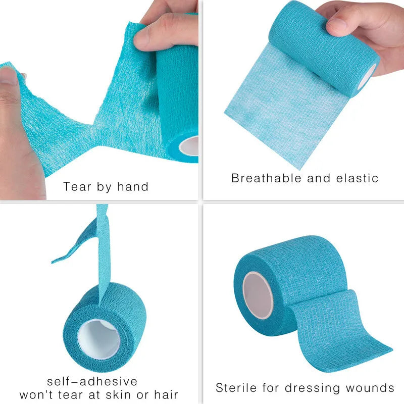 Medical Bandage Self-Adhesive Breathable Elastic Bandage Medical Elastic Gauze Tape First Aid Tool For Sport Fixing Finger Wrist