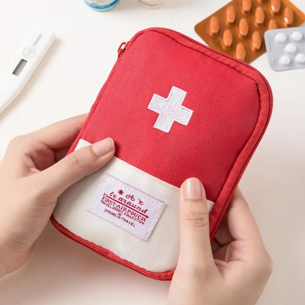 Home First Aid Small Medicine Kit Home Medicine Storage Outdoor Portable Medical Storage Bag Camping Emergency First Aid Kit