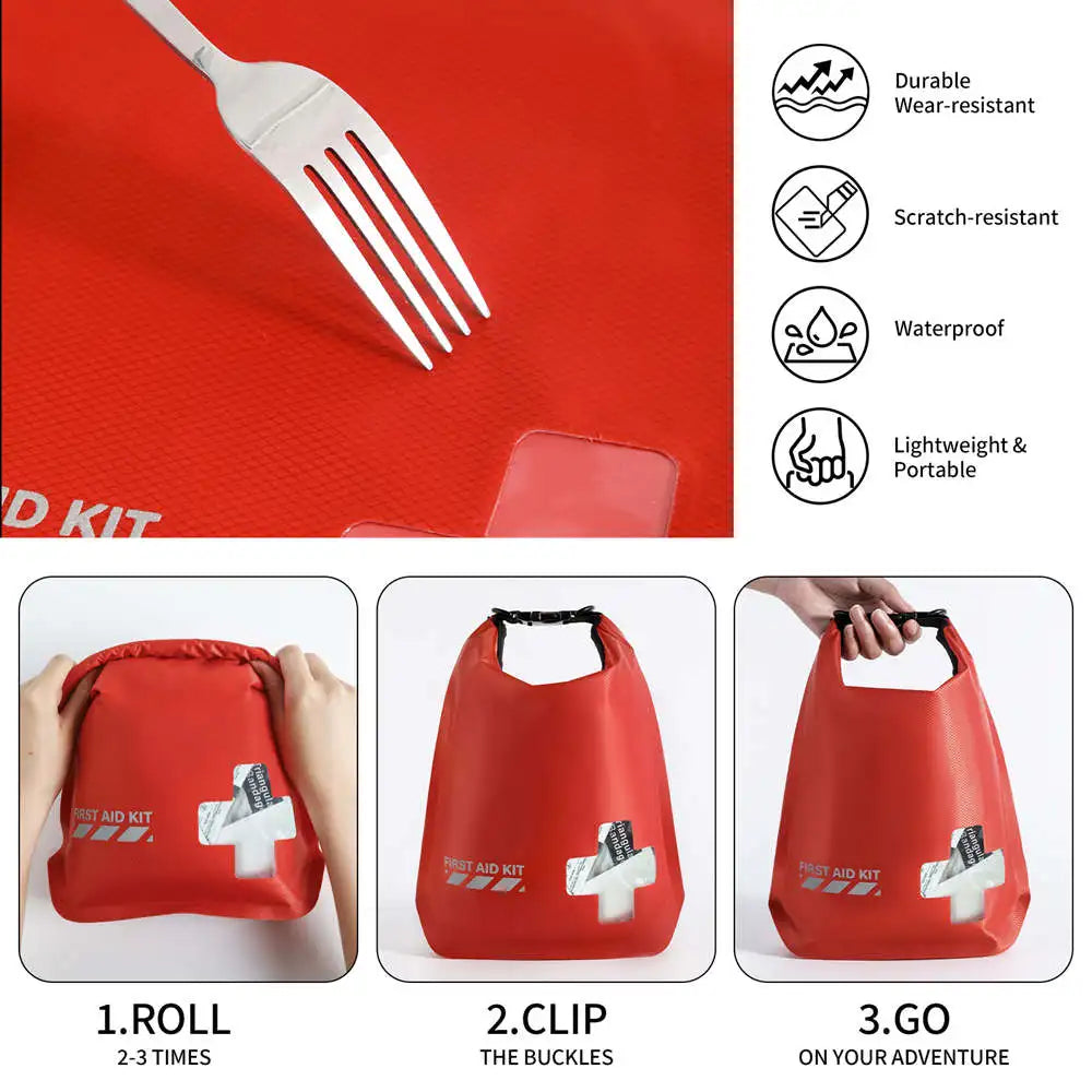 20Pcs First Aid Kit Boat Waterproof Dry Bag Outdoor Multi-functional Home Emergency for camping kayaking First Aid Kit