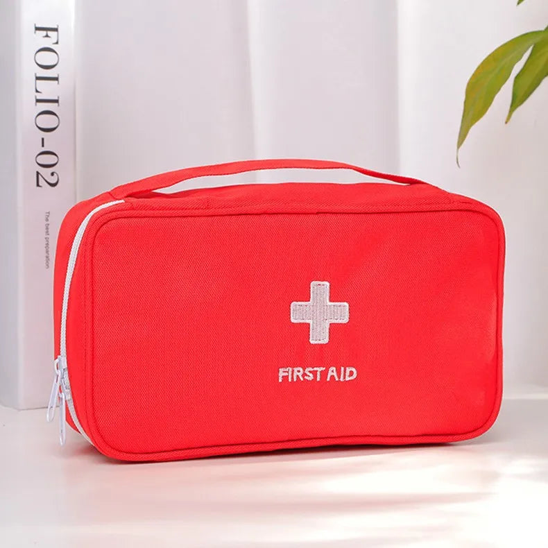 Portable Travel Outdoor First Aid Kit Large Emergency Bag Survival Kit Medical Box Red/Blue/Grey for Home Car Outdoor Camping