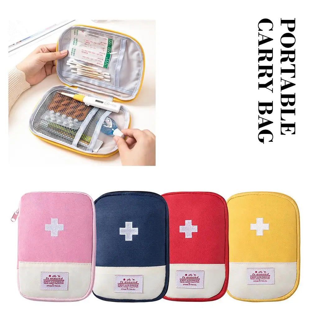 Home First Aid Small Medicine Kit Home Medicine Storage Outdoor Portable Medical Storage Bag Camping Emergency First Aid Kit
