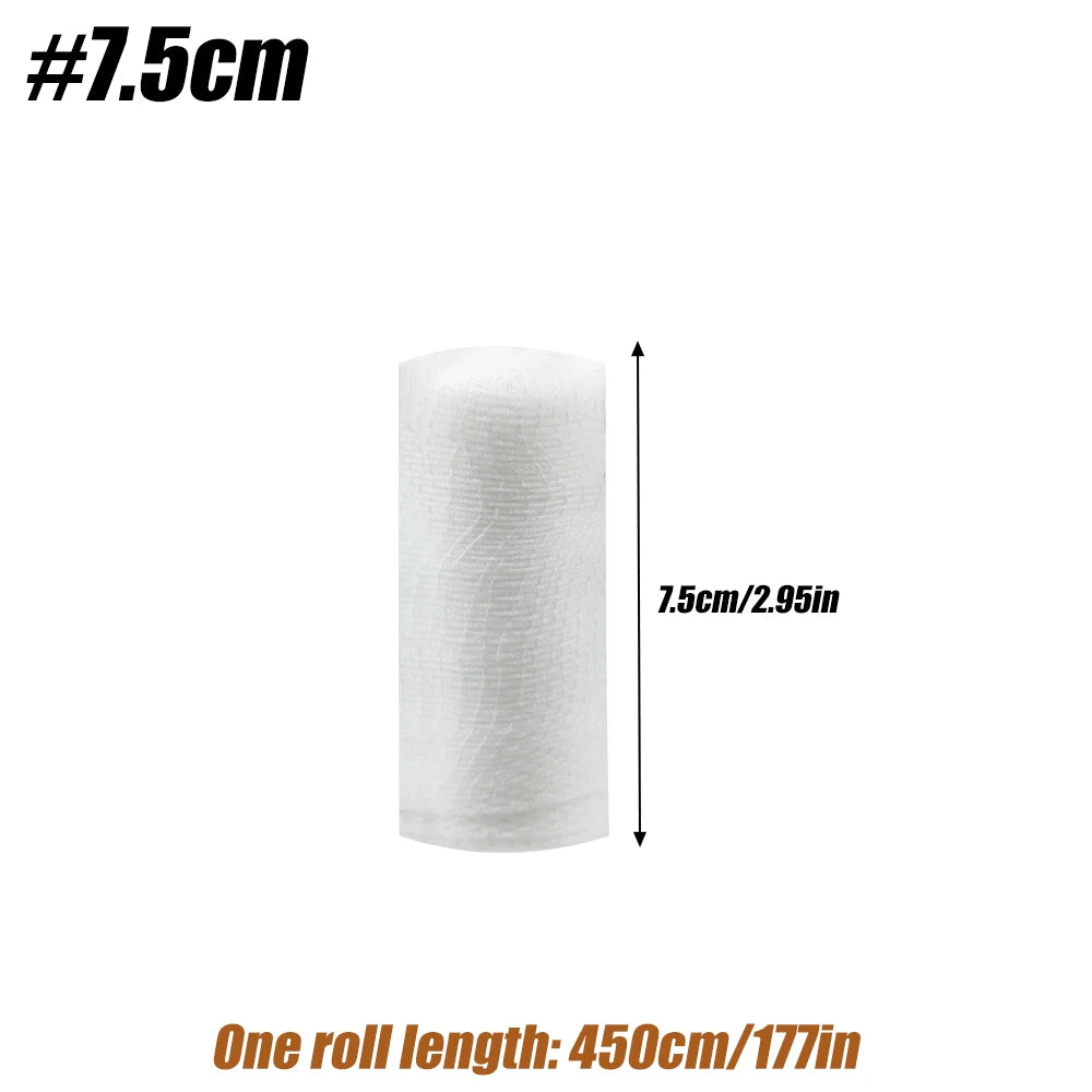 Gauze Bandage Roll with Tape - White Gauze Wrap Breathable Gauze Wrap Used for First Aid Wound Care &  Supplies