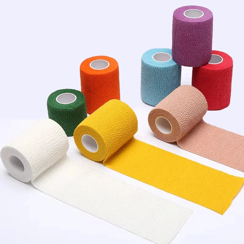 Medical Bandage Self-Adhesive Breathable Elastic Bandage Medical Elastic Gauze Tape First Aid Tool For Sport Fixing Finger Wrist