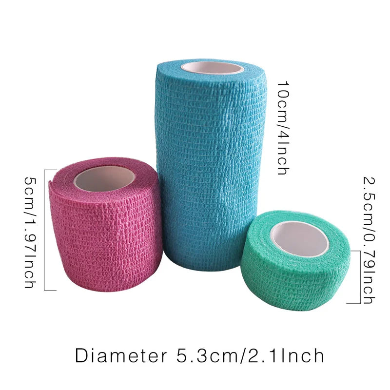 Medical Bandage Self-Adhesive Breathable Elastic Bandage Medical Elastic Gauze Tape First Aid Tool For Sport Fixing Finger Wrist